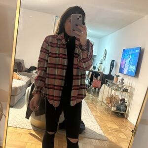 Vintage red plaid flannel Ralph lauren